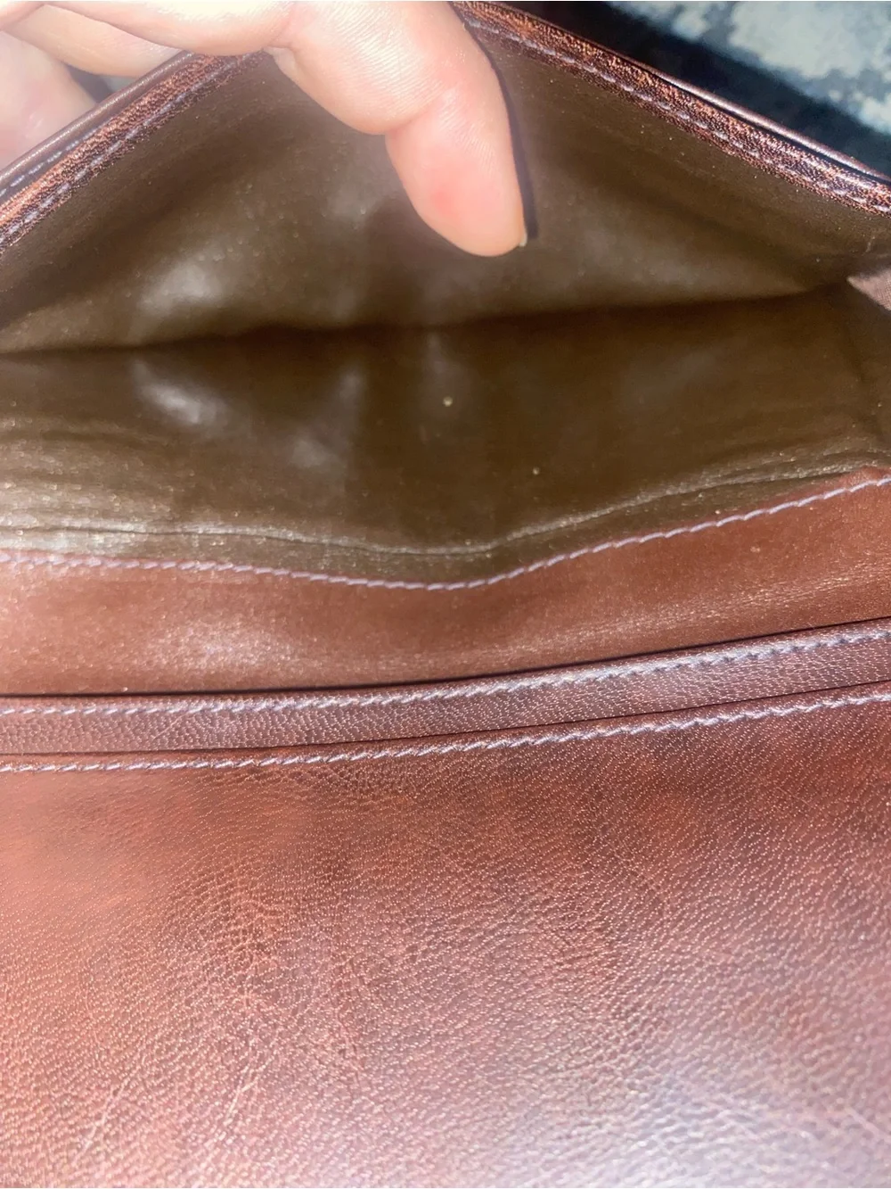 Givenchy Brown Leather Long Wallet